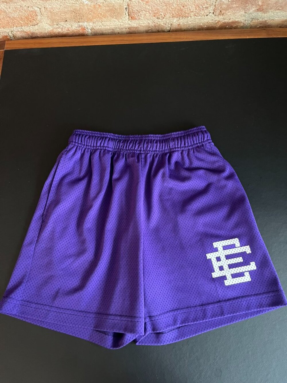 Eric Emanuel Basic Mesh Shorts Purple Men's Small